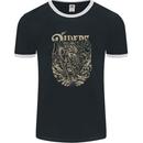 Riders Skull Biker Motorbike Motorcycle Mens Ringer T-Shirt FotL Black/White