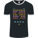 Retro Video Game Arcade Gaming Gamer Mens Ringer T-Shirt FotL Black/White