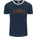 Bullets Hunting Army Military Sniper Soldier Para Mens Ringer T-Shirt FotL Navy Blue/White