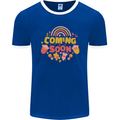 Coming Soon New Baby Pregnancy Pregnant Mens Ringer T-Shirt FotL Royal Blue/White