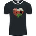 Love Oman Flag Omani Day Football Mens Ringer T-Shirt FotL Black/White