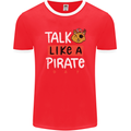 Talk Like a Pirate Day Mens Ringer T-Shirt FotL Red/White