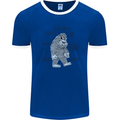 The Anatomy of Bigfoot Mens Ringer T-Shirt Royal Blue/White