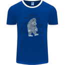 The Anatomy of Bigfoot Mens Ringer T-Shirt Royal Blue/White