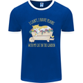 I Have Plans With My Cat in the Garden Gardening Mens Ringer T-Shirt FotL Royal Blue/White