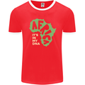 In My DNA Juneteenth Black Lives Matter African Mens Ringer T-Shirt FotL Red/White