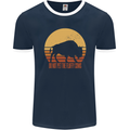 Maybe Im Not the GOAT Funny Farming Mens Ringer T-Shirt FotL Navy Blue/White