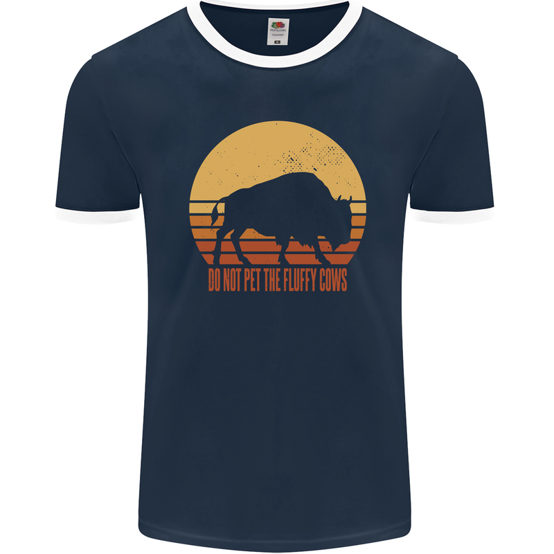 Maybe Im Not the GOAT Funny Farming Mens Ringer T-Shirt FotL Navy Blue/White