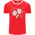 Storage Father Flash Drive CD ROM Floppy Mens Ringer T-Shirt FotL Red/White