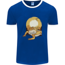 A Bearded Dragon in the Desert Sun Mens Ringer T-Shirt FotL Royal Blue/White