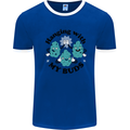 Weed Hanging With My Buds Cannabis Funny Mens Ringer T-Shirt Royal Blue/White