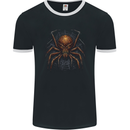 A Demon Spider Halloween Evil Mens Ringer T-Shirt FotL Black/White