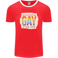 Sounds Gay Im In Funny LGBT Gay Pride Day Mens Ringer T-Shirt FotL Red/White