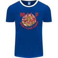 MILF Man I Love Fungi Mycology Foraging Mens Ringer T-Shirt FotL Royal Blue/White