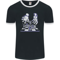 RPG Hands Role Play Games Mens Ringer T-Shirt FotL Black/White