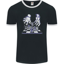 RPG Hands Role Play Games Mens Ringer T-Shirt FotL Black/White