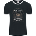 18th Birthday Limited Edition 2005 Mens Ringer T-Shirt FotL Black/White