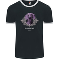 A Dachshund Dog With Decoration Mens Ringer T-Shirt FotL Black/White