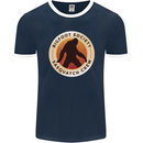 Bigfoot Society Sasquatch Crew Mens Ringer T-Shirt FotL Navy Blue/White