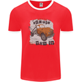 I Can Tow It Funny Towing Truck Operator Mens Ringer T-Shirt Red/White