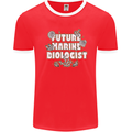 Future Marine Biologist Mens Ringer T-Shirt FotL Red/White