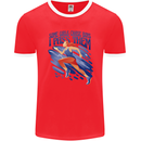 Chase Boys Running Marathon Cross Country Runner Mens Ringer T-Shirt FotL Red/White