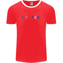 Science Symbols Physics Chemistry Biology Mens Ringer T-Shirt FotL Red/White
