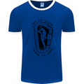 Rock Climbing Live to Climb  Climber Mens Ringer T-Shirt Royal Blue/White