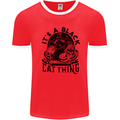 Its a Black Cat Thing Halloween Mens Ringer T-Shirt Red/White