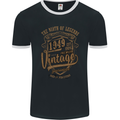 Birth of Legends 74th Birthday 1949 Mens Ringer T-Shirt FotL Black/White