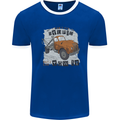 I Can Tow It Funny Towing Truck Operator Mens Ringer T-Shirt Royal Blue/White