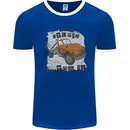 I Can Tow It Funny Towing Truck Operator Mens Ringer T-Shirt Royal Blue/White