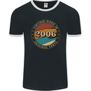 17th Birthday  Vintage Made In 2006 Mens Ringer T-Shirt FotL Black/White