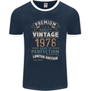 Premium Vintage 45th Birthday 1978 Mens Ringer T-Shirt FotL Navy Blue/White