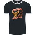 Chihuahua Small But I Will Fight You Dog Mens Ringer T-Shirt FotL Black/White