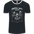 Sinister Smile Squad Evil Clowns Halloween Mens Ringer T-Shirt FotL Black/White