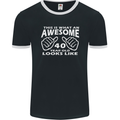 40th Birthday 40 Year Old This Is What Mens Ringer T-Shirt FotL Black/White