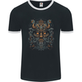 A Tribal Viking Pagan Celtic Warrior Mens Ringer T-Shirt FotL Black/White