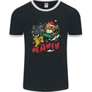 Christmas Ramen Funny Xmas Food Mens Ringer T-Shirt FotL Black/White