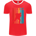 A Retro Ice Hockey Player Mens Ringer T-Shirt FotL Red/White