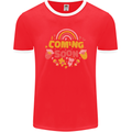 Coming Soon New Baby Pregnancy Pregnant Mens Ringer T-Shirt FotL Red/White