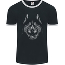 A Siberian Husky Mens Ringer T-Shirt FotL Black/White