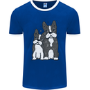 A Pair of Bulldogs Mens Ringer T-Shirt Royal Blue/White