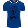 Cows Have Hooves Because They Lack Toes Mens Ringer T-Shirt Royal Blue/White