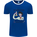 The Science Method Funny Chemistry Geek Mens Ringer T-Shirt Royal Blue/White