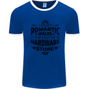 Romantic Walks Hardware Store Tradesman DIY Mens Ringer T-Shirt Royal Blue/White