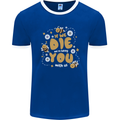 Bees If We Die You Die Mens Ringer T-Shirt FotL Royal Blue/White