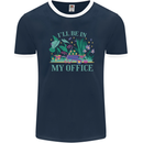 Gardener Funny Gardening Garden Plants Mens Ringer T-Shirt FotL Navy Blue/White