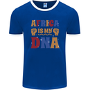 My DNA Juneteenth Black Lives Matter African Mens Ringer T-Shirt FotL Royal Blue/White