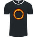 A Solar Eclipse Mens Ringer T-Shirt FotL Black/White